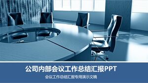 Relazione riepilogativa sul lavoro delle riunioni interne - Blu - Ufficio sala riunioni