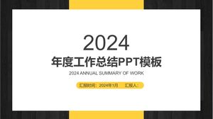 Annual Work Summary - White, Yellow, and Black