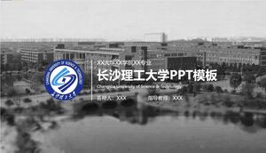 Szablon PPT Politechniki Changsha