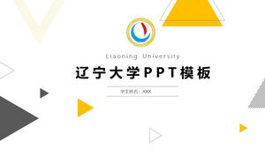 Plantilla PPT de la Universidad de Liaoning