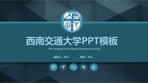 Szablon PPT Uniwersytetu Południowo-Zachodniego Jiaotong