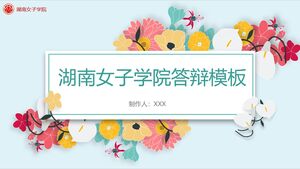 Șablon de apărare pentru Colegiul Femeilor din Hunan