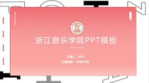 Szablon PPT Konserwatorium Muzycznego Zhejiang