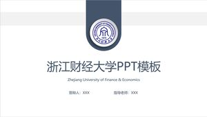 PPT-Vorlage der Zhejiang-Universität für Finanzen und Wirtschaft