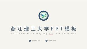 Modelo PPT da Universidade de Tecnologia de Zhejiang