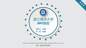 Modello PPT della Zhejiang Ocean University