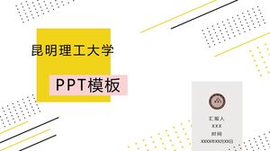 Plantilla PPT de la Universidad de Tecnología de Kunming