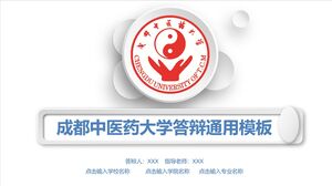 Allgemeine Vorlage für die Verteidigung an der Chengdu-Universität für Traditionelle Chinesische Medizin