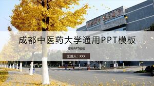 Modelo PPT geral da Universidade de Medicina Tradicional Chinesa de Chengdu