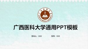 Uniwersalny szablon PPT Uniwersytetu Medycznego w Guangxi