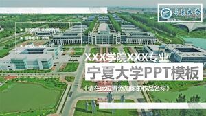 Modèle PPT de l'Université du Ningxia