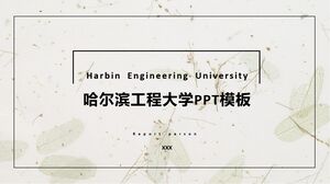 Szablon PPT Uniwersytetu Inżynierskiego w Harbin