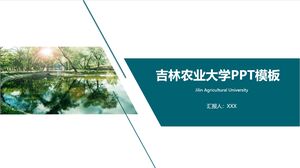 Modelo PPT da Universidade Agrícola de Jilin