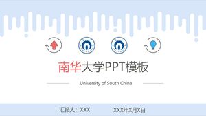 Plantilla PPT de la Universidad del Sur de China