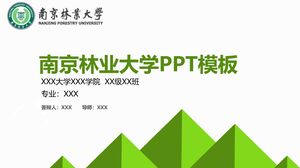 Șablon PPT de Universitatea Forestieră din Nanjing