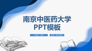 PPT-Vorlage für die Nanjing University of Traditional Chinese Medicine