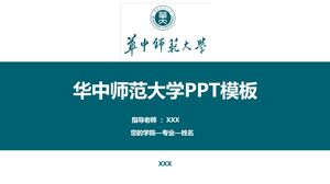 Szablon PPT normalnego uniwersytetu w środkowych Chinach