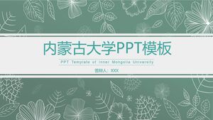 Plantilla PPT de la Universidad de Mongolia Interior