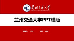 PPT-Vorlage der Lanzhou Jiaotong University