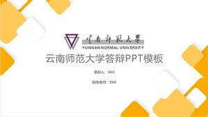 PPT-Vorlage für die Verteidigung der Yunnan Normal University