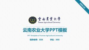 Modelo PPT da Universidade Agrícola de Yunnan