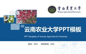 雲南農業大學PPT模板
