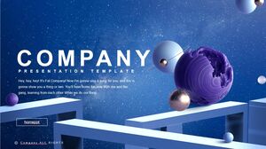 Weltraumthematische PPT-Vorlage für europäische und amerikanische Unternehmen mit Sternenhimmel und Planetenhintergrund