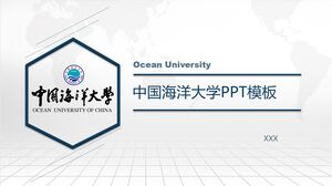 Szablon PPT Chińskiego Uniwersytetu Oceanicznego