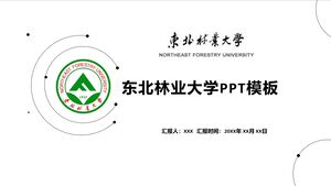 PPT-Vorlage der Northeast Forestry University
