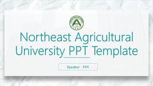Șablon PPT al Universității Agricole de Nord-Est