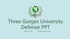 Three Gorges Üniversitesi Savunma PPT