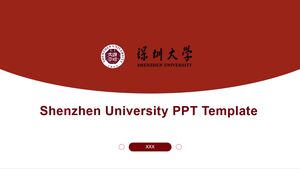 Modèle PPT de l'Université de Shenzhen