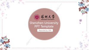 Plantilla PPT de la Universidad de Shenzhen