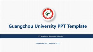 Plantilla PPT de la Universidad de Guangzhou