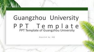 Plantilla PPT de la Universidad de Guangzhou
