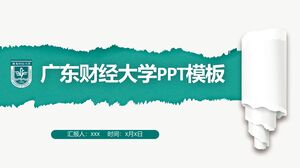 Szablon PPT Uniwersytetu Finansów i Ekonomii w Guangdong