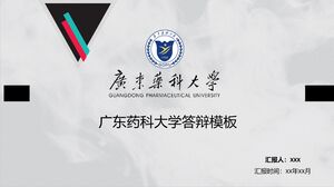 Modèle de défense de l'Université pharmaceutique du Guangdong