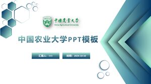 Modelo PPT da Universidade Agrícola da China