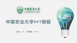 Modelo PPT da Universidade Agrícola da China