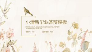 Xiaoqingxin-Abschlussverteidigungsvorlage