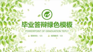 Green template for graduation defense