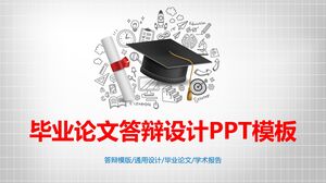 Modelo PPT de design de defesa de tese de graduação