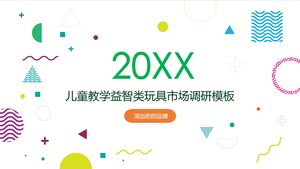20XX-Marktforschungsvorlage für Lehr- und Puzzlespielzeug für Kinder
