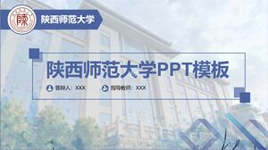 Modelo PPT da Universidade Normal de Shaanxi