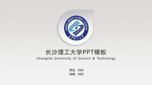 PPT-Vorlage der Changsha University of Technology