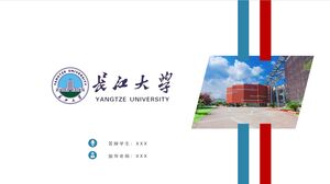 Uniwersalny szablon PPT Uniwersytetu Changjiang