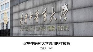 Liaoning Geleneksel Çin Tıbbı Üniversitesi Genel PPT Şablonu