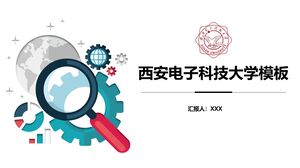 Vorlage für die Xi'an-Universität für elektronische Wissenschaft und Technologie