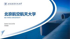 Modèle PPT de soutenance de thèse de l'Université d'aéronautique et d'astronautique de Pékin
