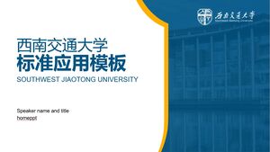 Modèle PPT universel de soutenance de thèse académique de l'Université Jiaotong du Sud-Ouest